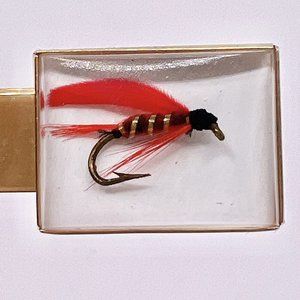Vintage Haywards Tie Clip Fly Fishing Lure Bar Gold Filled